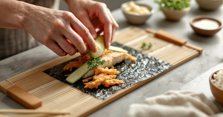 Sushi z kurczakiem – jak przygotować nadzienie do rolek