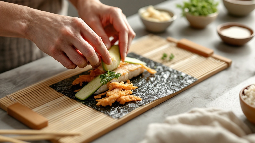 Sushi z kurczakiem – jak przygotować nadzienie do rolek
